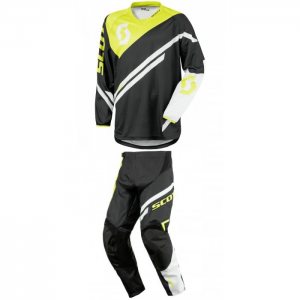 SCOTT 350 Track Gear Set in black green - Gr.L/34