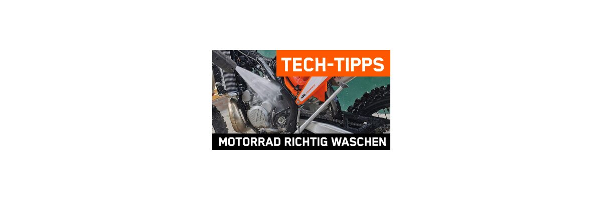 Tech Tips mit Steve: Motorrad richtig waschen - TECH TIPPS: Motorrad richtig waschen