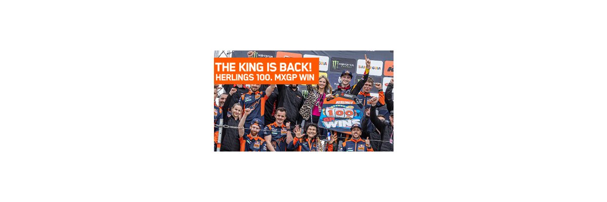 The King is back! Herlings schnappt sich Riola Sardo den 100. MXGP-Gesamtsieg auf KTM - 