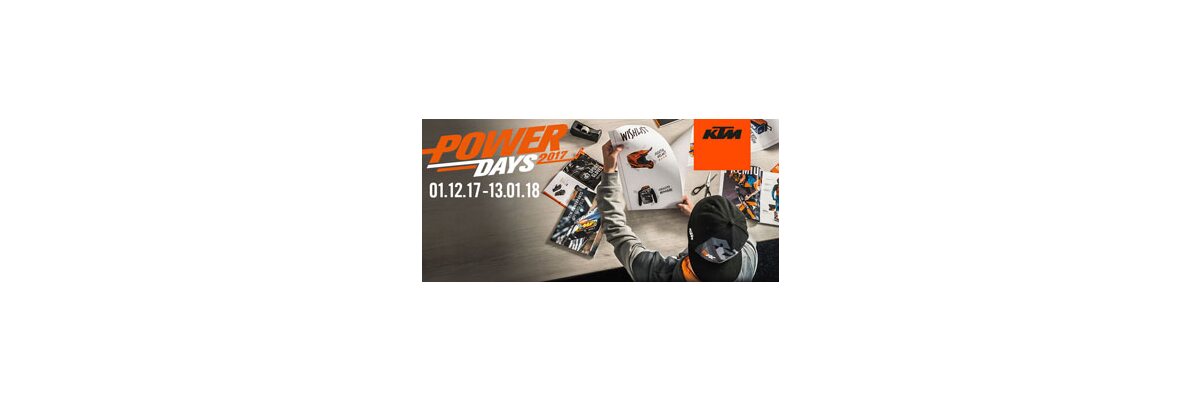 KTM Powerdays 2017 - KTM Powerdays 2017 50€ Gutschein