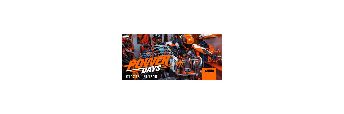 KTM Powerdays 2018 - KTM Powerdays 2018 50€ Gutschein