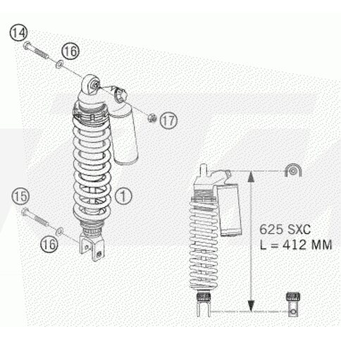 KTM OEM Ersatzteil 01187A01