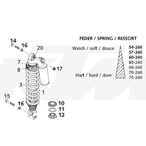 KTM OEM Ersatzteil 0118V720