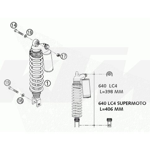 KTM OEM Ersatzteil 0118W724