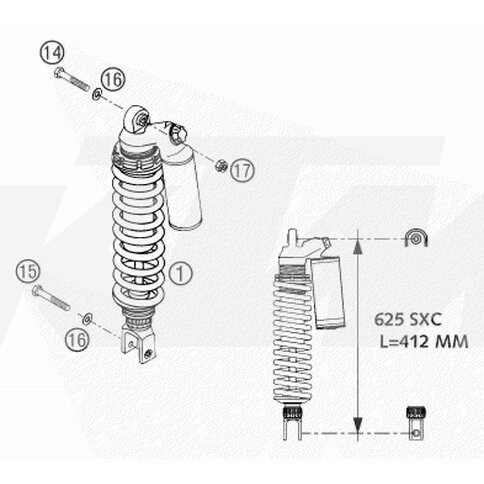 KTM OEM Ersatzteil 0118X725