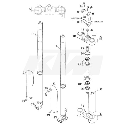 KTM OEM Ersatzteil 0518U782RS