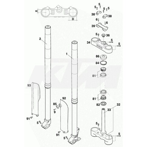 KTM OEM Ersatzteil 0518U784LS