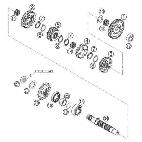 ZYL.ROLLENLAGER NJ204ECP/C3