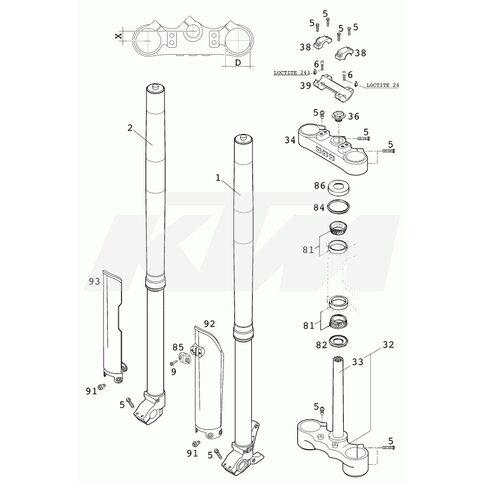 KTM OEM Ersatzteil 0518V702RS