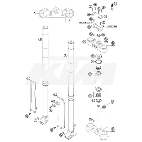 KTM OEM Ersatzteil 0518W710RS