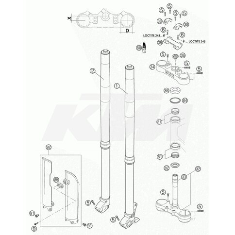 KTM OEM Ersatzteil 0518X729LS