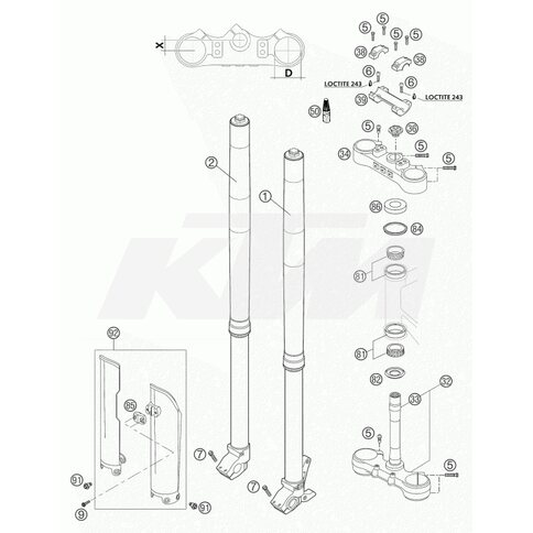 KTM OEM Ersatzteil 0518Y736LS