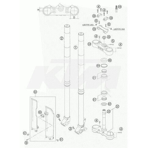 KTM OEM Ersatzteil 05187A01LS