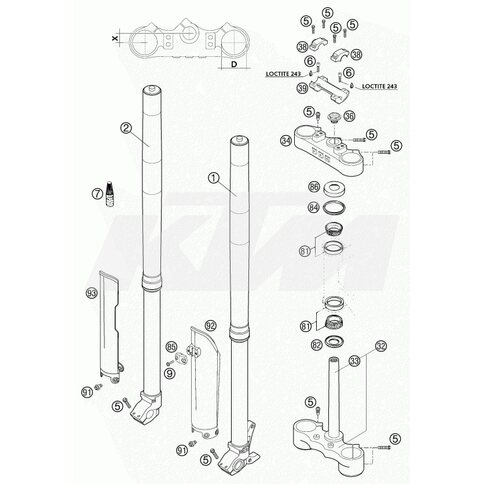 KTM OEM Ersatzteil 0518W712LS