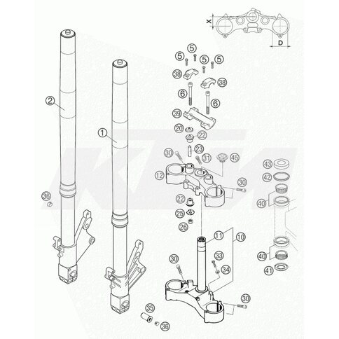 KTM OEM Ersatzteil 0518X732LS