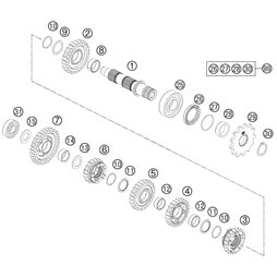 ABTRIEBSWELLEN REP. KIT 2-TAKT