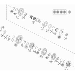 ABTRIEBSWELLEN REP. KIT 4-TAKT