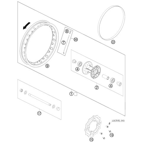 SPEICHENSATZ HINTEN 10  11