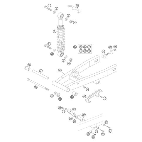 SK.Bundschraube M 5x30    SW=8