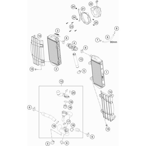 Schraube für Kunststoff D=4x18