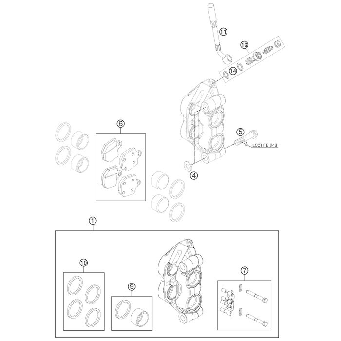 ISA Bundschraube M10x1,25x55SS von KTM - 0035100559 - ktm-shop24  