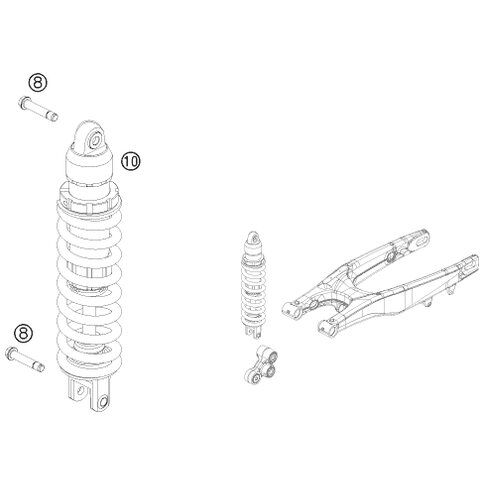 MONOSHOCK LINK 250 SX   2013