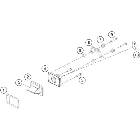 Kabeltülle d=8mm offen