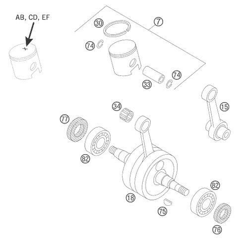 KOLBEN KPL.39,5 AB 50 LC  01