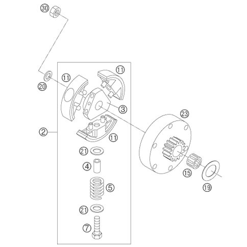 SCHEIBE 8X15,3X0,5