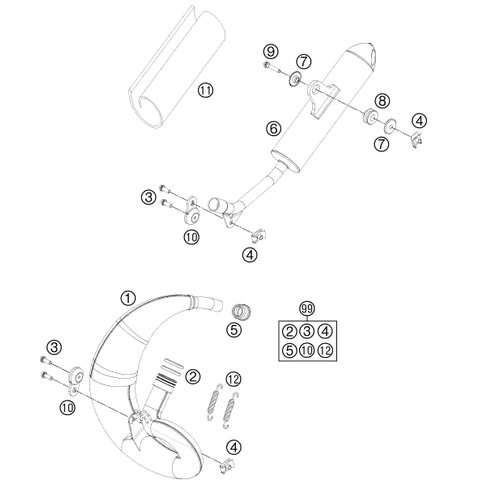 AUSPUFFKRÜMMER JUN/MINI