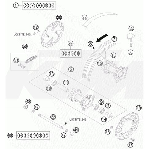 KETTENSCHLOSS 1/2X1/4 O-RING