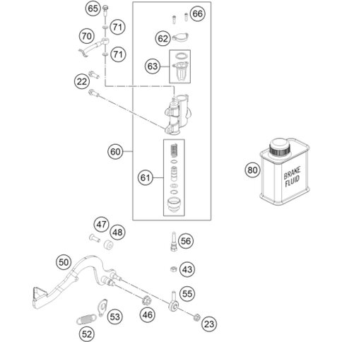 FUSSBREMSZYL. KPL. 50+65    04