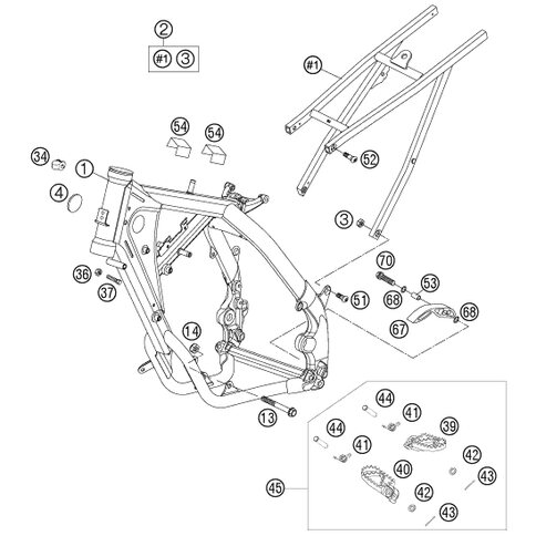 RAHMEN KPL. 85 SX AA06    06