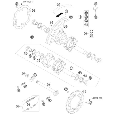 BREMSSCHEIBE HI. D=201,5MM  09