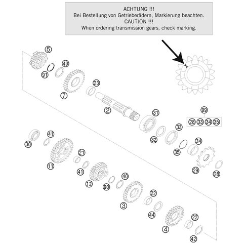 ABTRIEBSWELLE 125/200    98