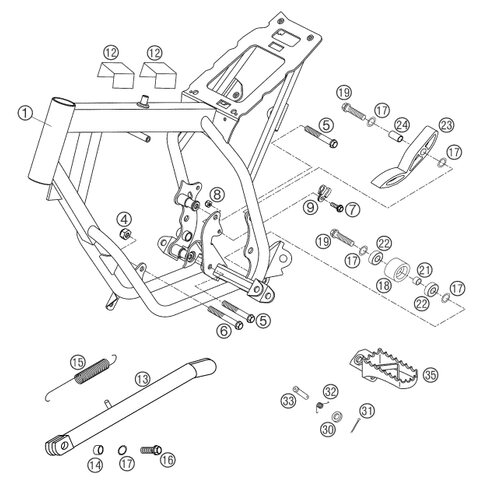 Ständerfeder L=118 mm