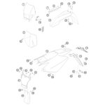 SPRITZSCHUTZ FÜR FILTERKASTEN von KTM - 54606010000 - ktm-shop24 