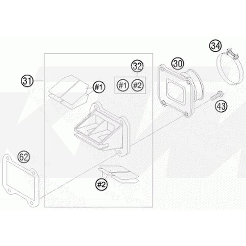 MEMBRANEN-SET V-FORCE46X64MM