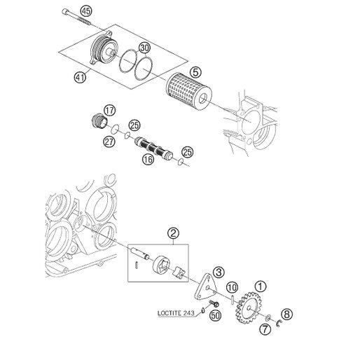 DECKEL HANDBREMSZYLINDER KPL. von KTM - 76013012000 - ktm-shop24 
