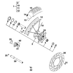 BREMSSCHEIBE VORNE D=300MM 96