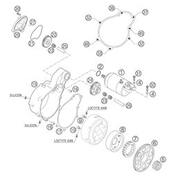 Starterflanschdichtg. 0,5mm 01