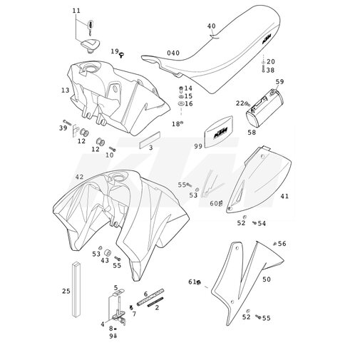 KTM OEM Ersatzteil 58407140550