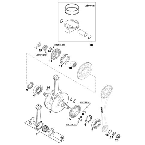 SK-Mutter M20x1,5 SW=27 links