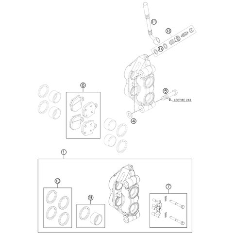 ISA Bundschraube M10x1,25x55SS von KTM - 0035100559 - ktm-shop24 