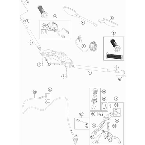Reservoir kpl. mit Halterung von KTM - 61702055044 - ktm-shop24.de 