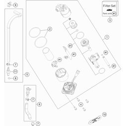 FILTER-SET BENZINPUMPE