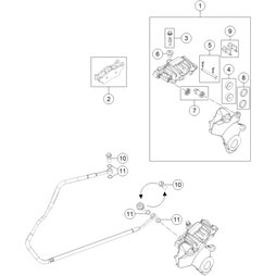 Haltebleche Garn.hi. BREMBO 03