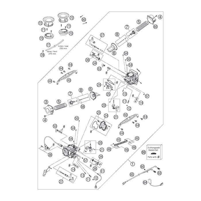 DICHTUNGSSATZ KEIHIN 03 von KTM - 60031099000 - ktm-shop24.de  