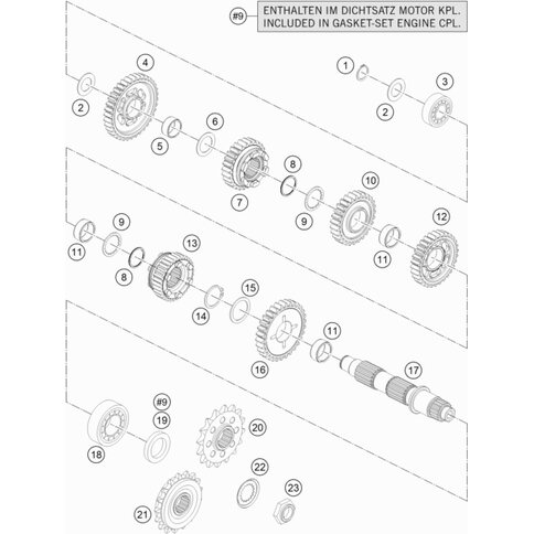 Kettenritzel 16-Z gedäm. 05