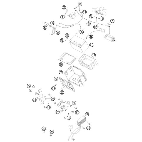 Sechskantmutter M6 SW=13 L=20 von KTM - 60111048020 - ktm-shop24 
